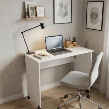 Imagem de Mesa Escrivaninha Para Notebook Estudos Multiuso Dobrável Home Office 