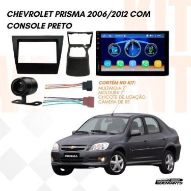 Imagem de Kit Multimidia 7 MP5 Espelhamento Camera Moldura Celta Prisma Conector