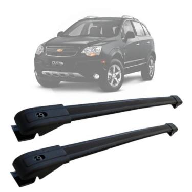 Imagem de Rack De Teto Travessa Chevrolet Captiva 2006 a 2018 Alumínio MN-324 Pr