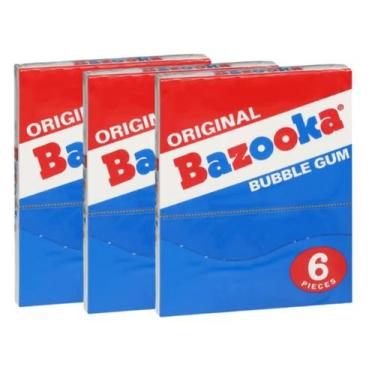Imagem de Chiclete Bubble Gum Bazooka 6 Pieces Improtado - 3 Unid