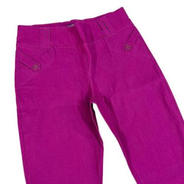 Imagem de Calça Feminina Social Tecido Bengaline Confortável Flare P ao G4 Plus 