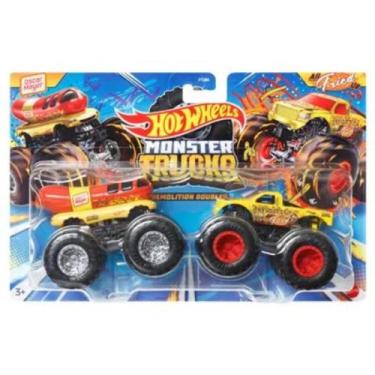 Imagem de Hot Wheels Monster Trucks 1:64 pack com 2, Oscar mayer x allfried up