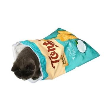 Imagem de Brinquedo Túnel Para Gatos De Halloween Com 6 Designs De Padrões Gourm