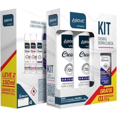 Imagem de Above Kit Deo Antitranspirante Cream Original 150ml 72h