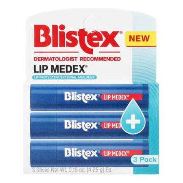 Imagem de Protetor Labial Protetor Blistex Lip Medex Protectant Value 3 Pack Lip