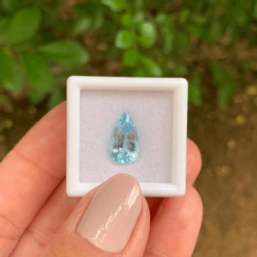 Imagem de Água Marinha Azul Gota 3,14ct - ENE2ESE