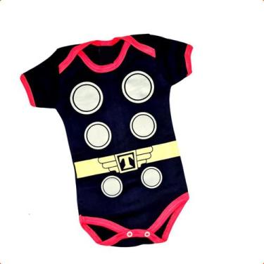 Imagem de Body personalizado mesversario fantasia thor - Brilho Magico, P, Preto