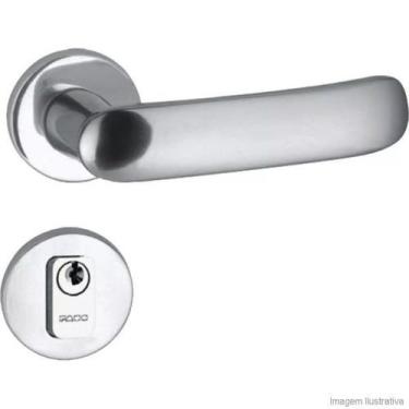 Imagem de Fechadura Madrid Cromo Acetinado Externa Cromado Pado