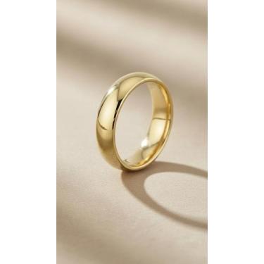 Imagem de Aliança Casamento 6mm Anatômica Ouro 24k - Congratulations Store