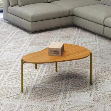 Imagem de Mesa de Centro Orgânica 70cm 100% MDF Marrom - Dalla Costa