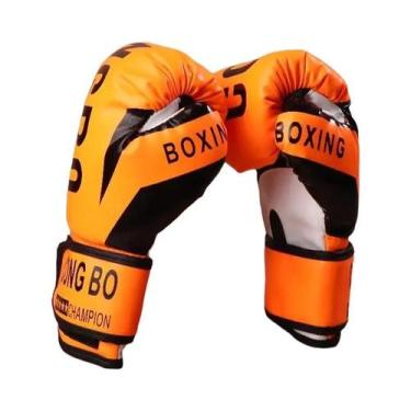 Imagem de Luvas De Boxe Para Treinamento De Muay Thai MMA Karate Em Couro PU Res