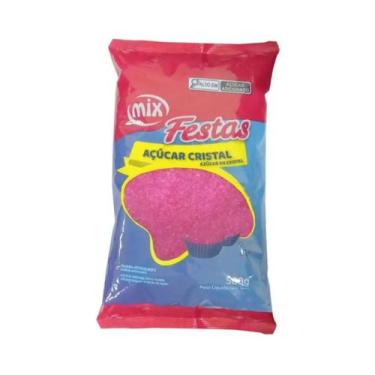 Imagem de Açúcar cristal cor rosa 500g mix