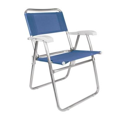 Imagem de Cadeira Master Fashion em Alumínio Azul - MOR