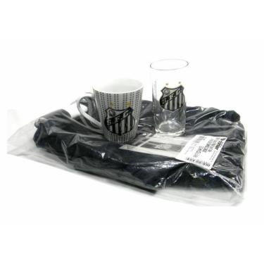 Imagem de Kit Presente Torcedor SANTOS SP 3x1 toalha caneca 300ml e copo - AllMi
