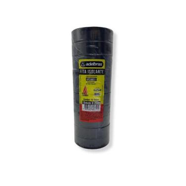 Imagem de Fita isolante antichama 19mm x 20m preta - ADELBRAS