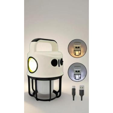 Imagem de Lampião e Lanterna LED Recarregável USB 2 em 1 - Congratulations Store