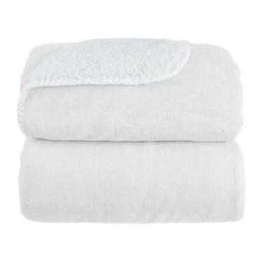 Imagem de Cobertor laço bebê microfibra plush sherpam br 90cmx110cm