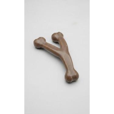 Imagem de Brinquedo Mastigar Cão Osso Formato Y Bacon Grande - Congratulations S