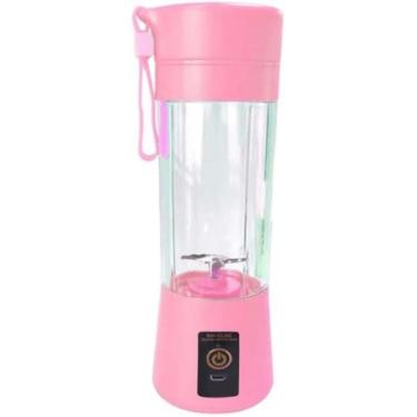 Imagem de Mini Liquidificador Garrafa Portátil Mixer Juice Para Shake USB Recarr