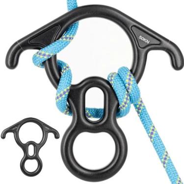 Imagem de Freio 8 Oito Aluminio C/ Orelha 50kn Descensor Rapel Resgate - Minymix