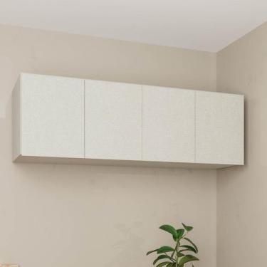 Imagem de Ponte Planejada Queen 100% MDF 4 Portas Orion CabeCasa MadeiraOriginal
