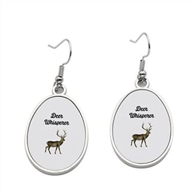 Imagem de Brinco de cervo Whisperer - Brincos com pingente de cervo para meninas - Presente de festa de aniversário dos namorados, Metal, Sem pedras preciosas