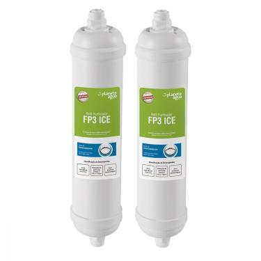 Imagem de Kit 2 Refil Filtro Externo Planeta Água Fp3 Ice Geladeira