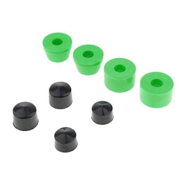 Imagem de #N/A 10 peças de buchas de caminhões longboard skate com conjunto de reconstrução de copos - azul 90A