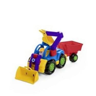 Imagem de Carrinho Rodadinhos Blocks Completo -Trator/Truck - Ta Te Ti