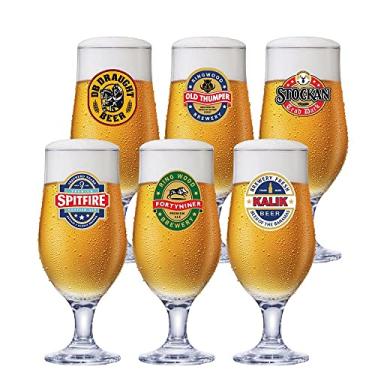 Imagem de Jogo de Taças Para Cerveja Decorado Royal Beer 330ml 6 Pcs - Ruvolo