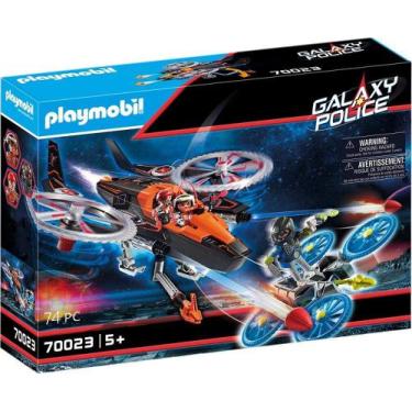Imagem de Playmobil Galaxy Police - Piratas Galácticos Com Helicóptero 70023