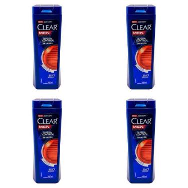 Imagem de Kit 4 Und Shampoo Clear Anticaspa Queda Control 200ml