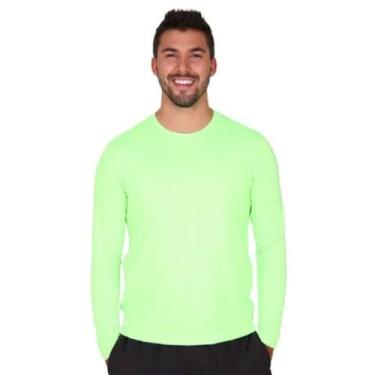 Imagem de Camiseta Verde Neon Proteção Uv50 Para Esportes Ao Ar Livre Pesca, Cor