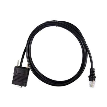 Imagem de Cabo serial RS232 para scanner de códigos de barras metrologic MS9540 MS7120 MS5145 DB9 6FT 2M reto