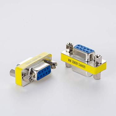 Imagem de Arnorin DB9 Gender Changer Serial RS232 Mini adaptador/acoplador fêmea para fêmea pacote com 2