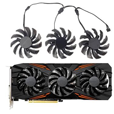 Imagem de Coolerage T128010SU 75 mm GTX1060 GTX1070 GTX1080 Fãs da placa gráfica para GIGABYTE AORUS GTX 1060 1070 1080 Ti G1 Gaming GV-N98T GTX 980 970 960 NTITANX GPU