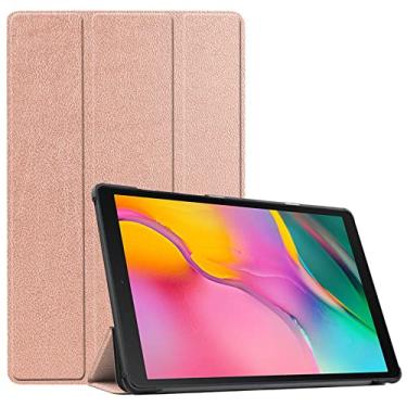 Imagem de Capa para tablet Galaxy Tab A8 2021 SM-X200, fina e leve com suporte para Galaxy TAB S7 TAB A7 Tab S5E Tab S6 Series (Tab A8 10,5" X205/X205 2021, ouro rosa)