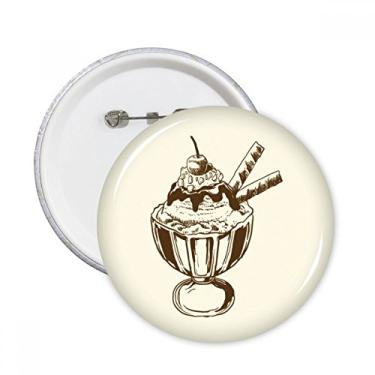 Imagem de Broche redondo de sorvete, para decoração de 5 peças