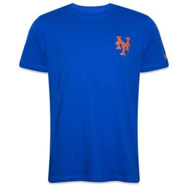 Imagem de Camiseta New Era Regular Mlb New York Mets Tecnologic Manga Curta Azul