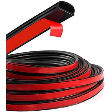 Imagem de HOTSYSTEM Vedação de Ruído para Carro D-Shape 26.25ft HS-C001038x8 Preto