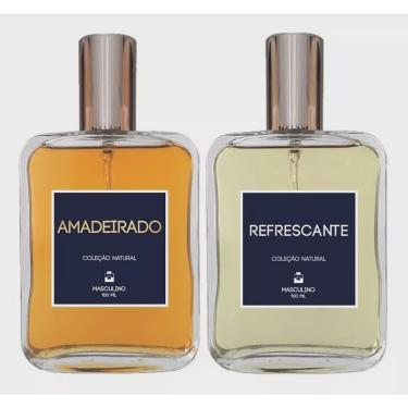 Imagem de Kit 2 Perfumes Masculinos - Amadeirado + Refrescante 100 ml