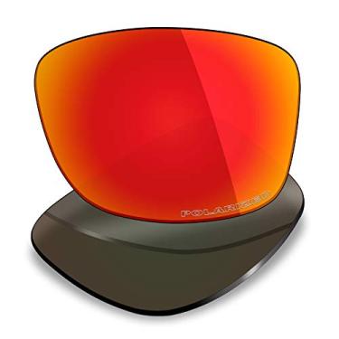 Imagem de Mryok Lentes de reposição para Oakley Jupiter Squared OO9135 / Jupiter Carbon OO9220 - Opções, Anticorrosão da água do mar, polarizada - vermelho fogo, One Size