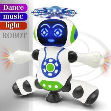Imagem de Brinquedo Robô Dança Gira 360 Robot Musical & Led - Yijun
