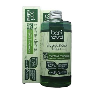 Imagem de Kit de Higiene Oral Vegano - Boni Natural (enxaguatório + creme dental)