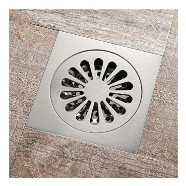 Imagem de Banho de chão ralo varanda WC máquina de lavar roupa desodorizante aço inoxidável espessamento