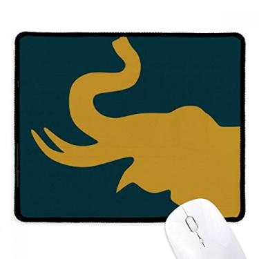 Imagem de Tapete de borracha para jogos Thailand Up The Nose Elephant Mousepad com borda costurada
