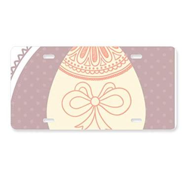 Imagem de DIYthinker Dia de Páscoa, Religião, Ovo, Colorido, Placa de Licença Decoração de Carro Acessório de Aço Inoxidável