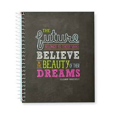 Imagem de Gartner Studios Caderno com citações de lousa Roobee, encadernação em espiral, 120 páginas pautadas, 16,5 x 20 cm, 1 unidade (99674)