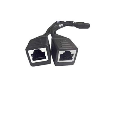 Imagem de Cabo Adaptador Poe 30m Interno Para Câmera de Segurança Ip Injetor Splitter Preto
