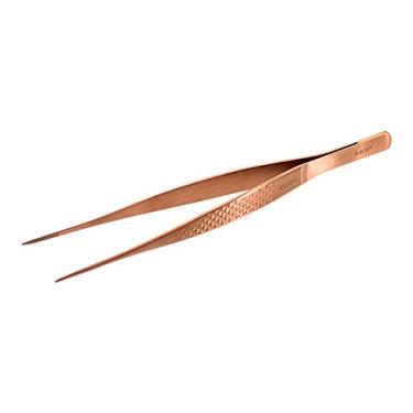 Imagem de Pinças retas de precisão de aço inoxidável Mercer Culinary 18-8, Rose Gold, 6-1/8 Inch Fine Tip Straight, 1